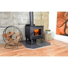 True North 31010009 Series B TN20 Met Black Wood Stove with Legs - Pristine Home & Wellness