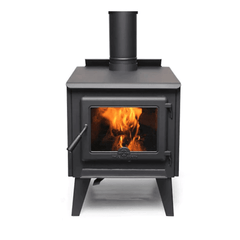 True North 31010009 Series B TN20 Met Black Wood Stove with Legs - Pristine Home & Wellness