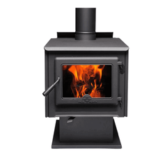 True North 31010010 Series B TN20 Met Black Wood Stove with Pedestal Base - Pristine Home & Wellness