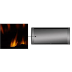 Majestic 30" Reflective Black Glass Liner Kit for Traditional Units - LINER-BK-30 - Pristine Home & Wellness