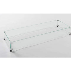 American Fyre Designs 8204-WG - Rectangular Glass Wind Guard For Firetable - Pristine Home & Wellness