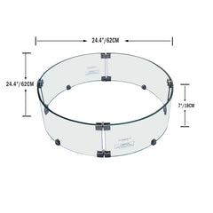 Elementi Lafite Fire Pit Wind Screen - Pristine Home & Wellness