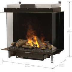 Faber e-MatriX Electric Firebox, Three-sided, Bay, 32"X26"
