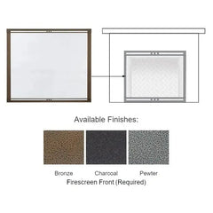 Majestic 42-inch Firescreen Front - Pewter - FSMQ42PT - Pristine Home & Wellness