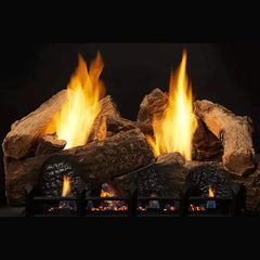 Monessen 18" 7pc Berkley Oak refractory log set for Natural Blaze VF 18" burner - Pristine Home & Wellness