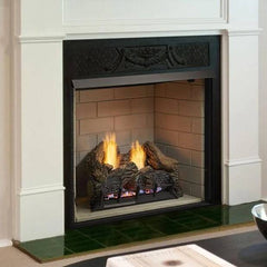 Monessen 32" Lo-Rider Clean Face Firebox with Multi-tonal Gray Herringbone Fiber Interior Panels - Pristine Home & Wellness