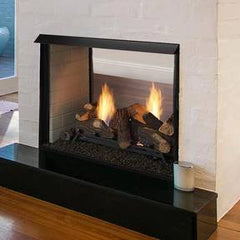 Monessen Lo-Rider See-Through 36" Clean Face Vent Free Firebox w/ Traditional Refractory Firebrick - Pristine Home & Wellness