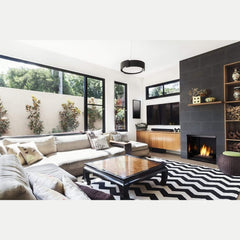 Monessen 18" Contemporary Burner 27,000 - 28,000 BTU with 2 Bags of Onyx Fire Glass - Pristine Home & Wellness