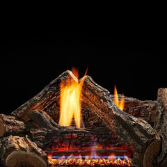 Monessen 18" Burncrete Hybrid 7 pc Dynamo Log Set for use with Glow Getter 18 inch burner - Pristine Home & Wellness