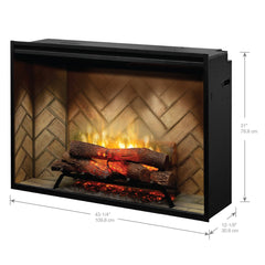 Dimplex Revillusion® 42" Built-In Electric Firebox/Fireplace Insert, Herringbone