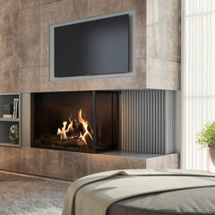 Faber MatriX Firebox, Natural Gas, Right-facing, Two-sided, 33" X 26"