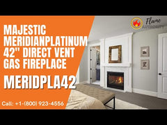 Majestic Meridian Platinum 42″ Direct Vent Gas Fireplace, Liquid Propane – MERIDPLA42IL