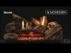 Monessen 24" Burncrete Hybrid 8 pc Moxie Log Set for use with Glow Getter 24" burner