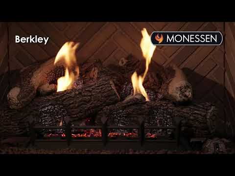 Monessen 18″ 7-pieces Berkley Oak Refractory Log Set for Natural Blaze VF 18″ Burner