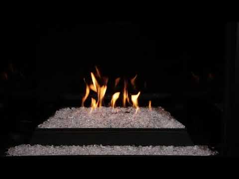 Monessen 30" Contemporary Burner 36,000 - 37,000 BTU with 3 Bags of Onyx Fire Glass