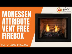 Monessen 32" Attribute Universal Circulating Vent-Free Firebox with Radiant Face and Multitonal Brown Reversible Interior Fiber Panels
