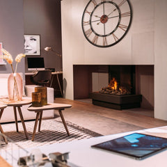 Faber e-MatriX Electric Firebox, Three-sided, Bay, 32"X26"