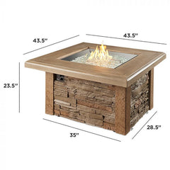 Outdoor Greatroom Company Sierra Square Gas Fire Pit Table - Pristine Home & Wellness