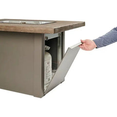 Outdoor Greatroom Company Stone Gray Havenwood Rectangular Gas Fire Pit Table with Gray Base - Pristine Home & Wellness
