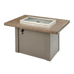 Outdoor Greatroom Company Stone Gray Havenwood Rectangular Gas Fire Pit Table with Gray Base - Pristine Home & Wellness