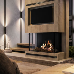Faber MatriX Firebox, Natural Gas, Three-sided, Bay, 33" X 26"