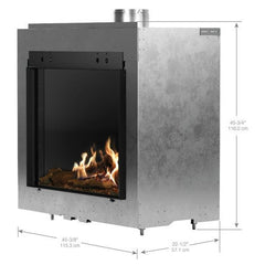 Faber MatriX Firebox, Natural Gas, Front-facing, One-sided, 33" X 26"