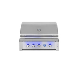 American Made Grills Estate 36" Grill - Liquid Propane - Includes: Red Brass Burners, Rotisserie, Added IRB Burner, Griddle Plate, Smoke Tray, Care Kit
