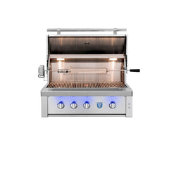 American Made Grills Estate 36" Grill - Natural Gas - Includes: Red Brass Burners, Rotisserie, Added IRB Burner, Griddle Plate, Smoke Tray, Care Kit