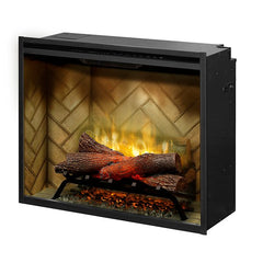Dimplex Revillusion® 30" Built-In Electric Firebox/Fireplace Insert, Herringbone
