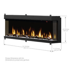 Dimplex IgniteXL® Bold 74" Built-in Linear Electric Fireplace