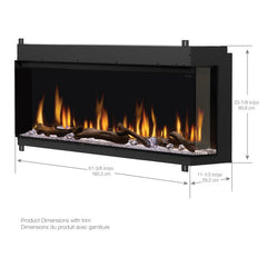 Dimplex IgniteXL® Bold 60" Built-in Linear Electric Fireplace