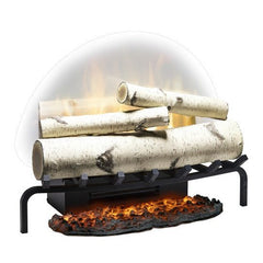 Dimplex Revillusion® 25" Plug-In Birch Log Set w/ Ash Mat