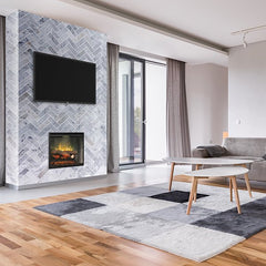 Dimplex Revillusion® 24" Built-In Electric Firebox/Fireplace Insert, Weathered Concrete Gray