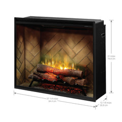 Dimplex Revillusion® 36" Portrait Built-In Firebox, Herringbone