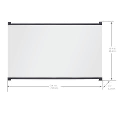 Dimplex Tamper proof Glass Door - For BFSL33 Firebox